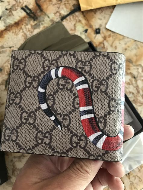 gucci wallet review fake|authentic gucci snake wallet.